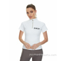 I-White Equestrian Sleeve T-Shirt Top